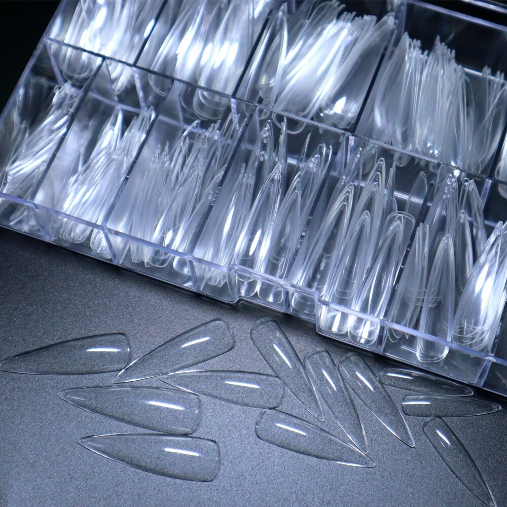 XXXL Gel Full Cover Nail STILETTO Shape 360 BOXED!!