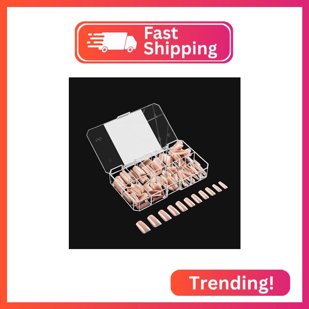 Apres Neutrals Gel-X Lila Box Of Nail Tips, 11 Sizes 00-9, Soft Gel Nail Tip Box