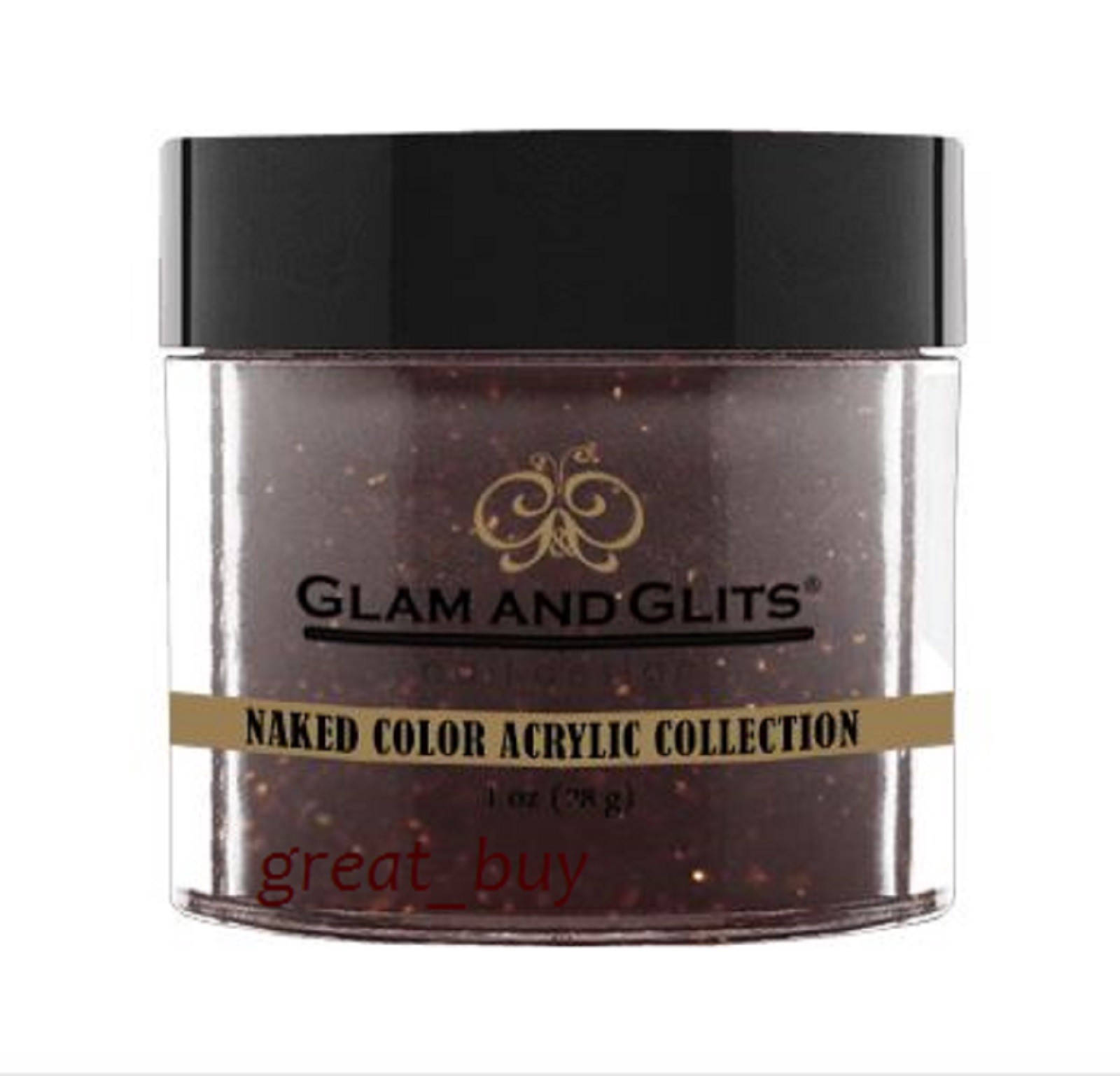 Glam and Glits Color-NAKED COLOR ACRYLIC -Collection Nail Powder Colors 1oz -NEW