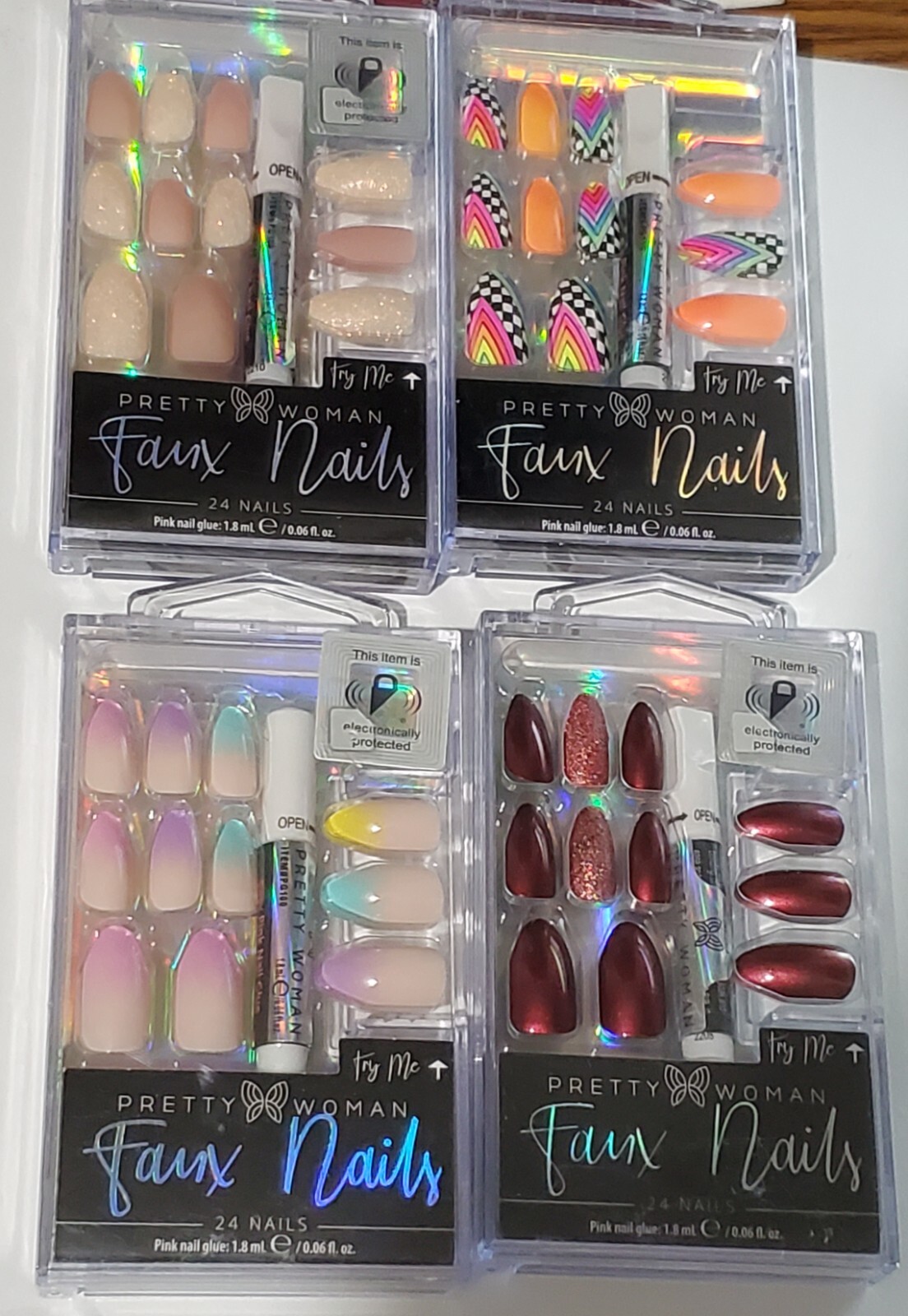 Pretty Woman Faux Nails 24 Nails & Glue, Buy 2 Get 1 Free, Free Shipping