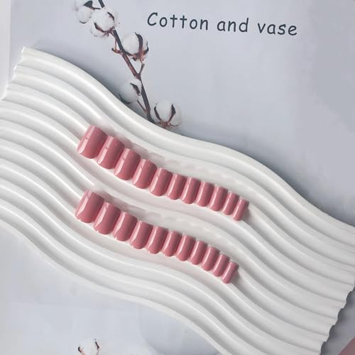 Rose Pink Solid Color Fake Nails Short Coffin Acrylic Press glossy rose pink