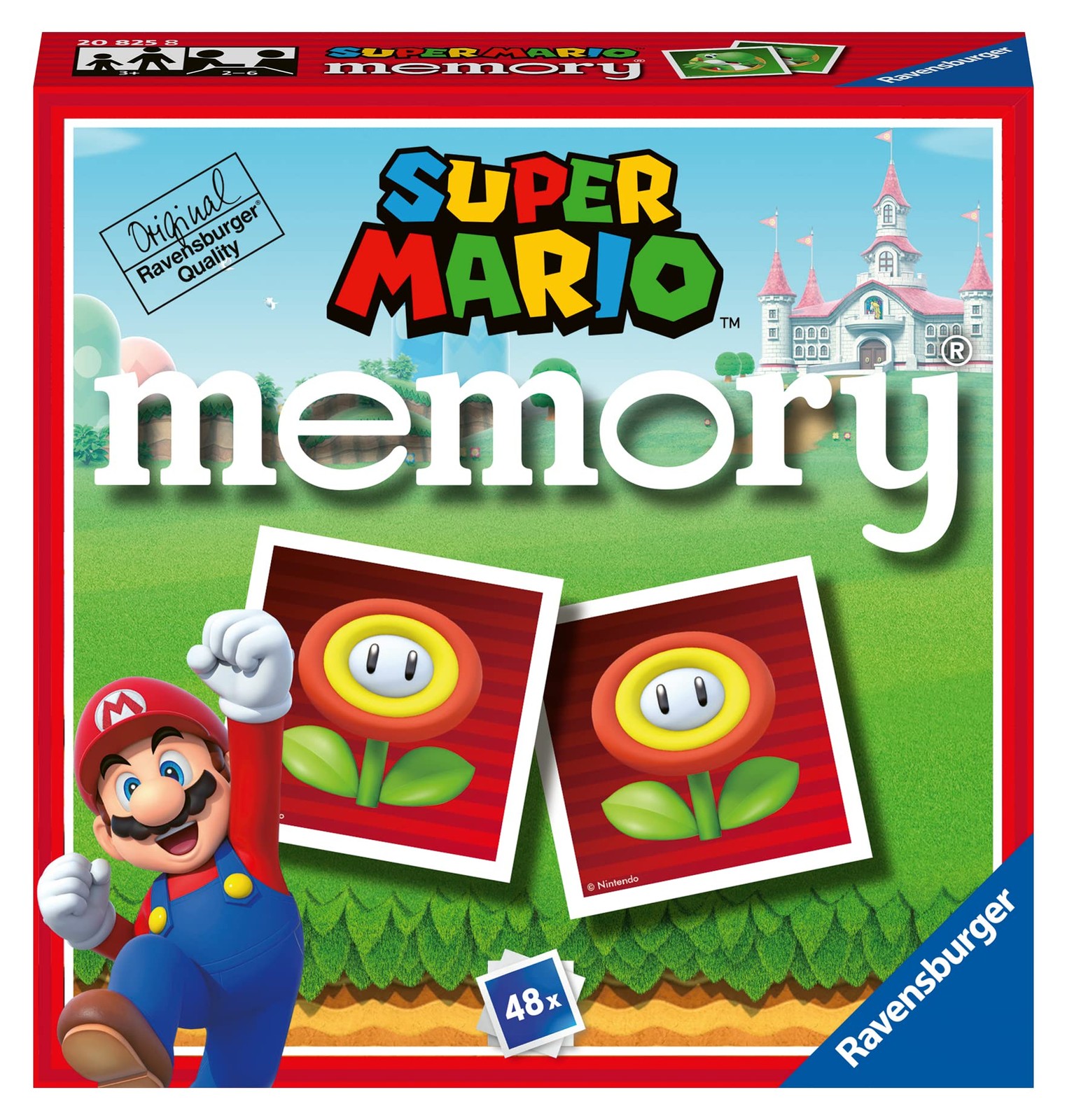 Ravensburger – Memory Super Mario, Board 10 cm x 10 x 3 cm, Multi-coloured