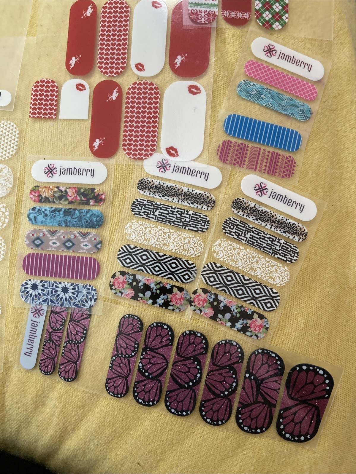 Misc Jamberry Nail Wraps Trial Sheets And Remnants