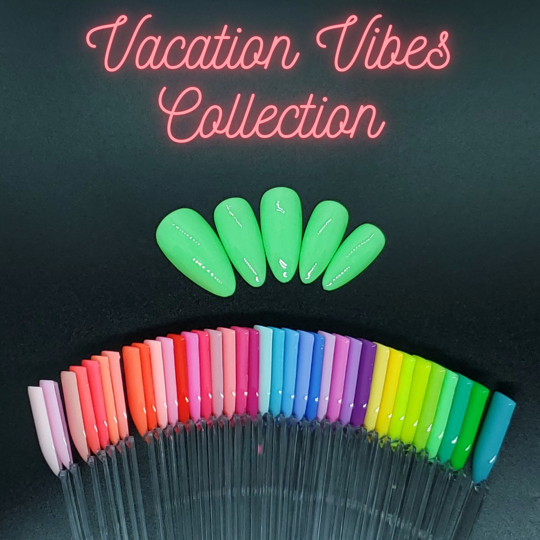 #436 Neon Aqua Green Press On Nails | Handmade | Hard Gel Glue On Nails