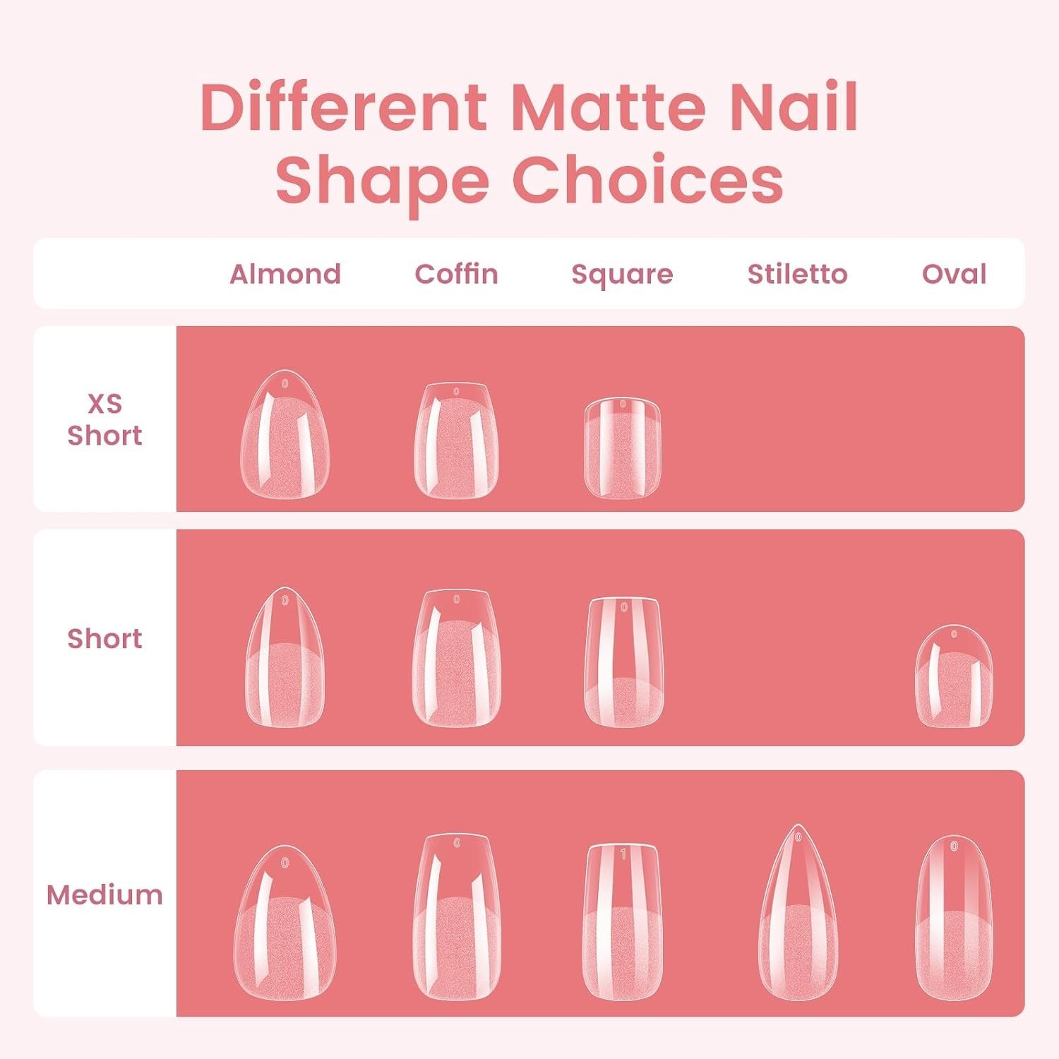 Almond Nail Tips Short: 240pcs Pre-shape Acrylic Fake Nails Tips Almond Shape…