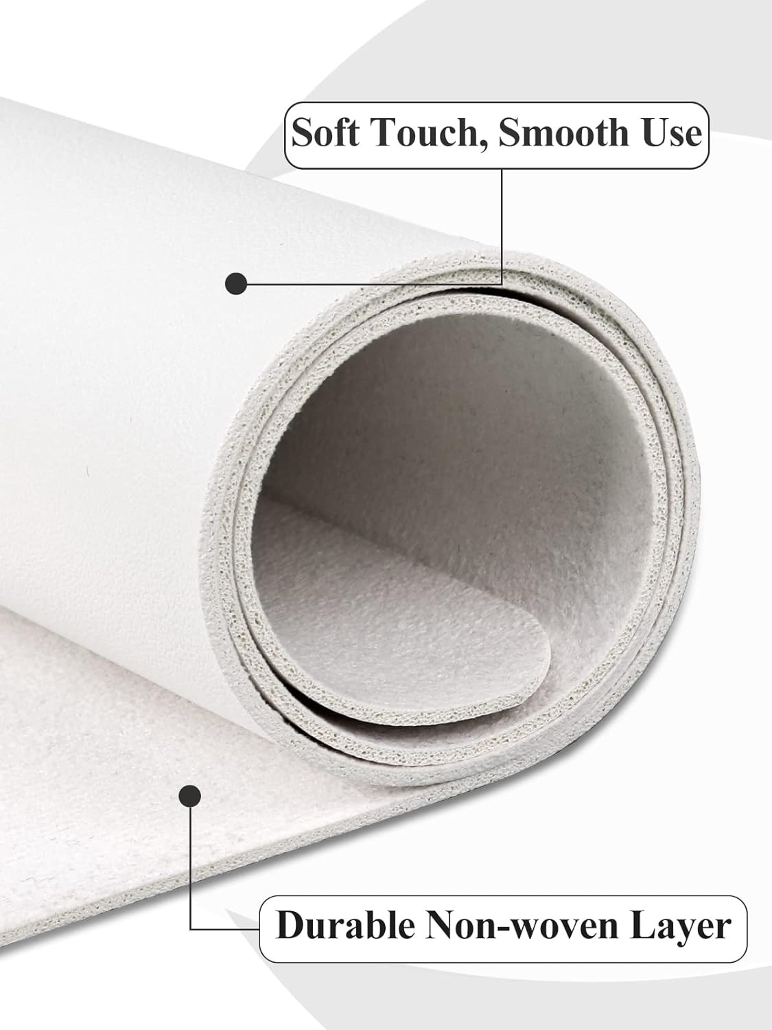 (MAT ONLY) White Nail Art Table Mat, Foldable Nail Art Hand Rest Pad for Nail Ar