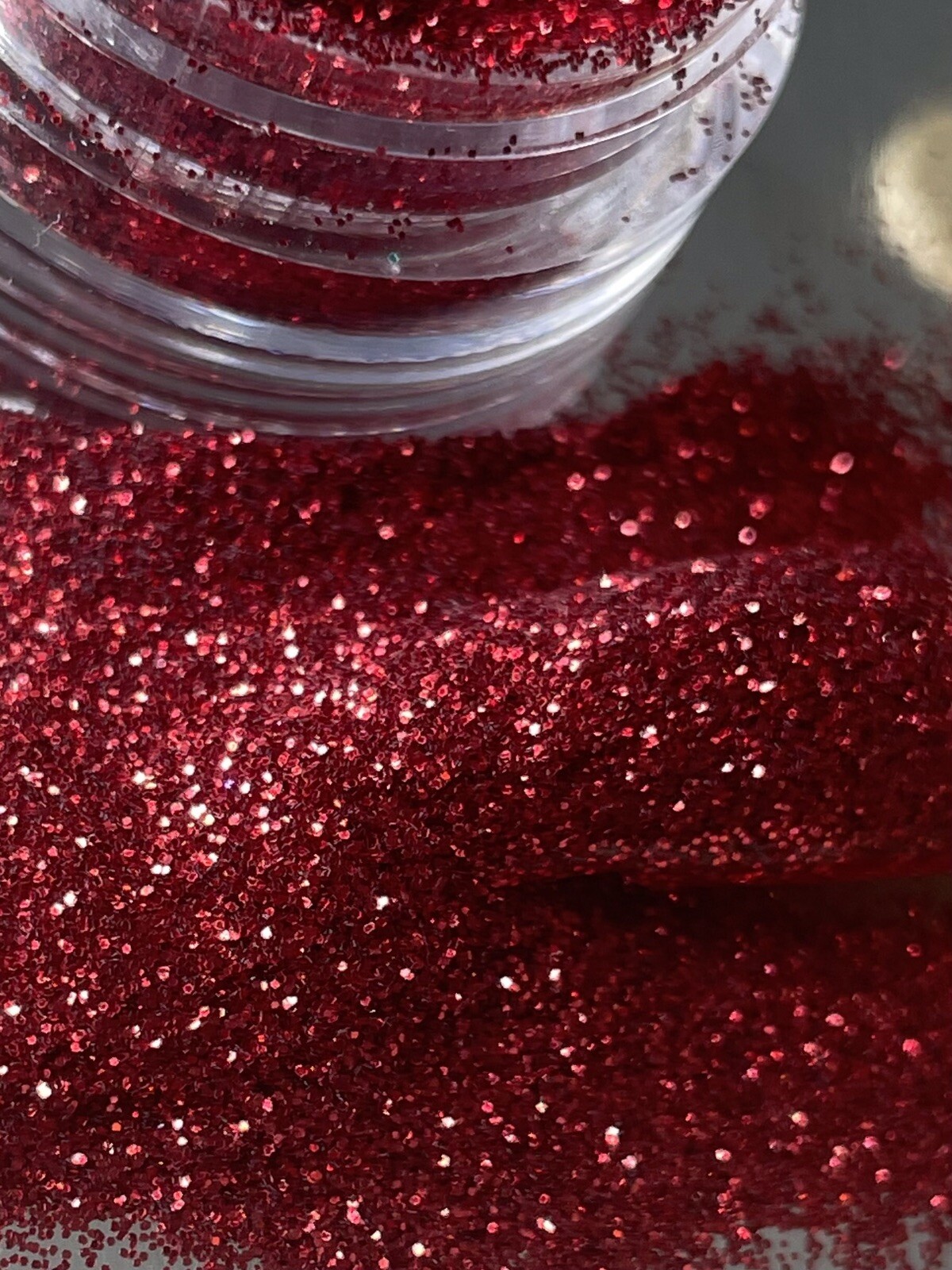 Red Heart Shape Red Pumps Glitter Stack Nails Make-up Color Shifting Glitter