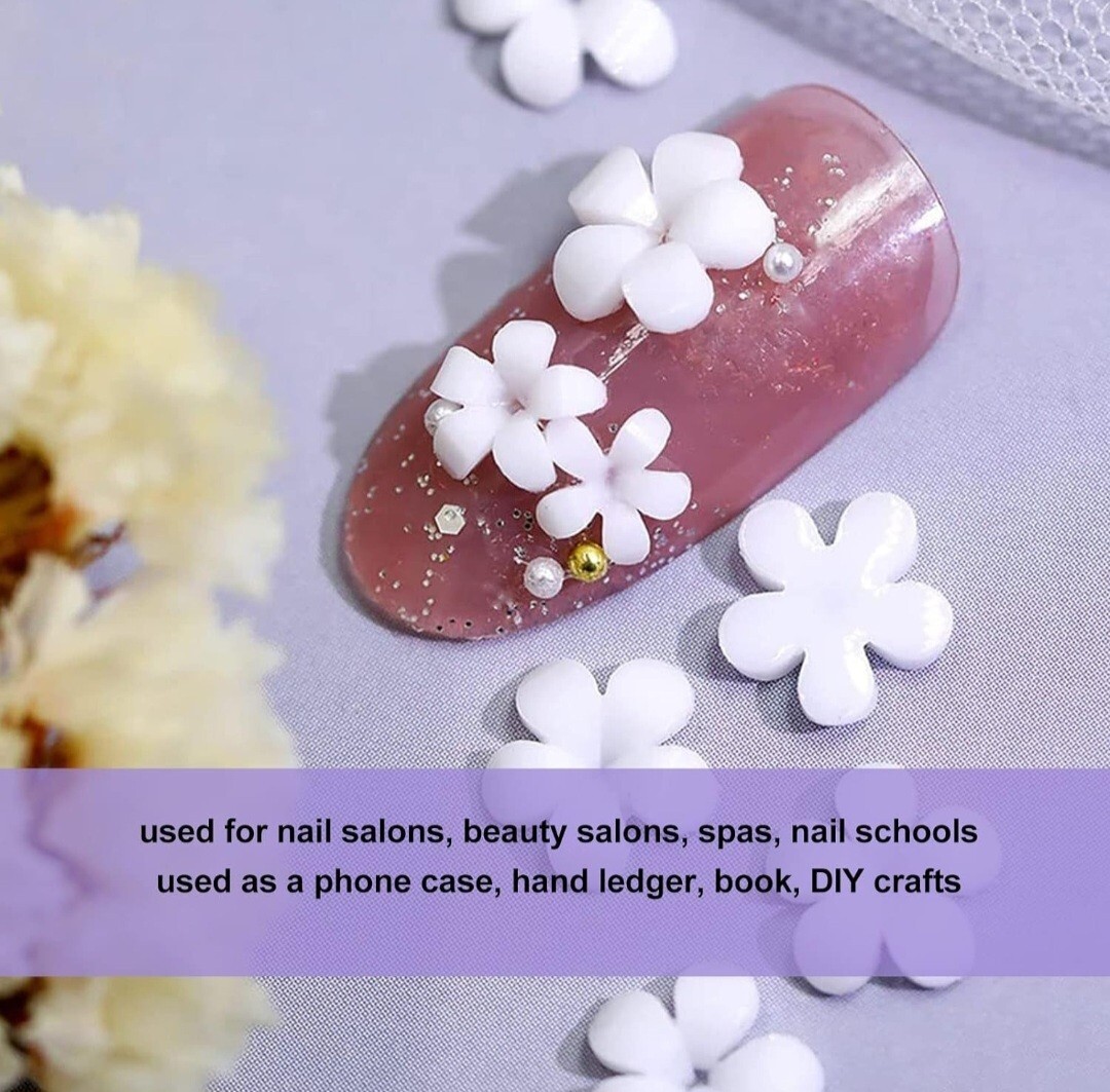 3D Flower Nail Art Charms for Women Girls Nail Art Decorations, Acrylics