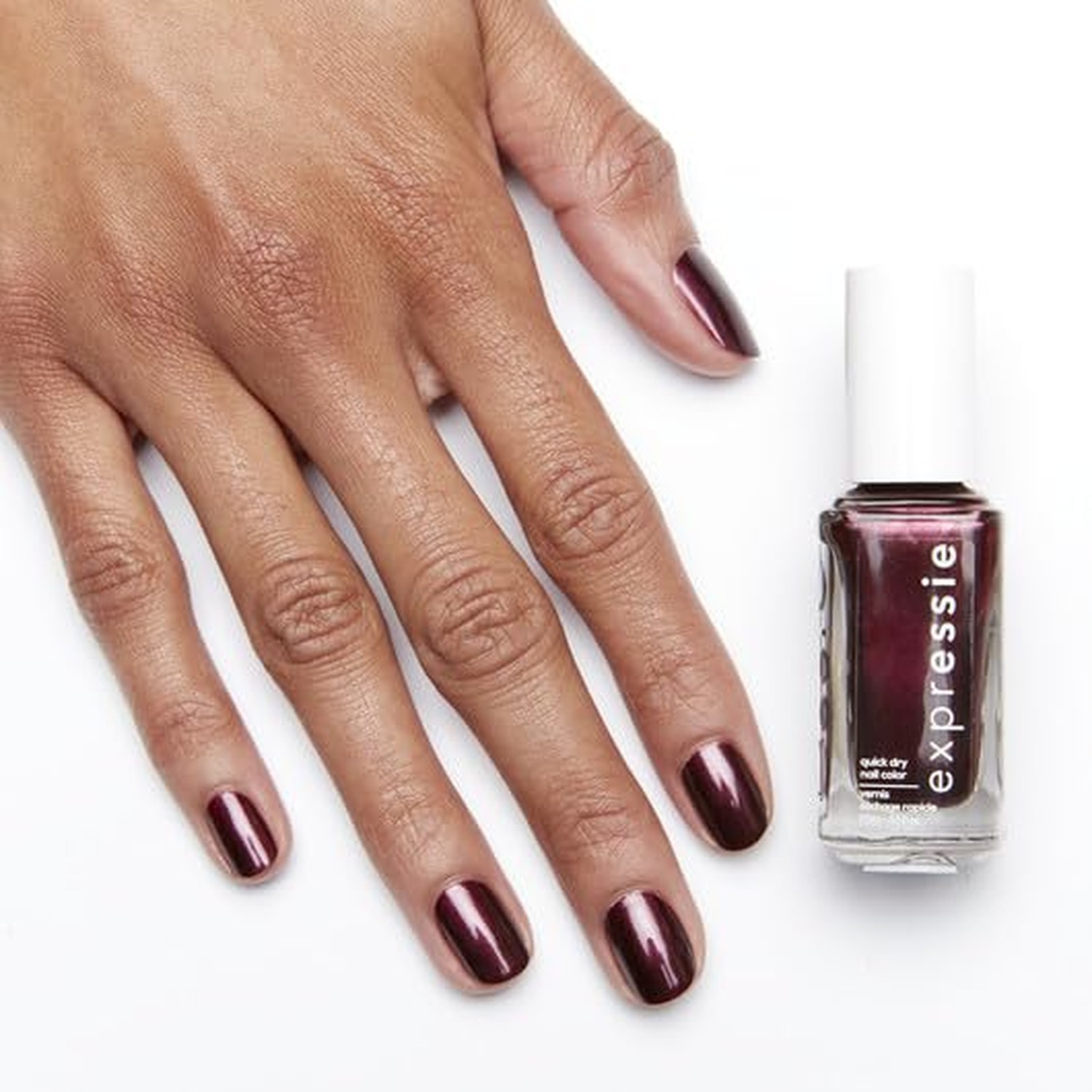 Essie expressie, Quick-Dry Nail Polish, 8-Free Vegan, Dark Purple, Breaking T…