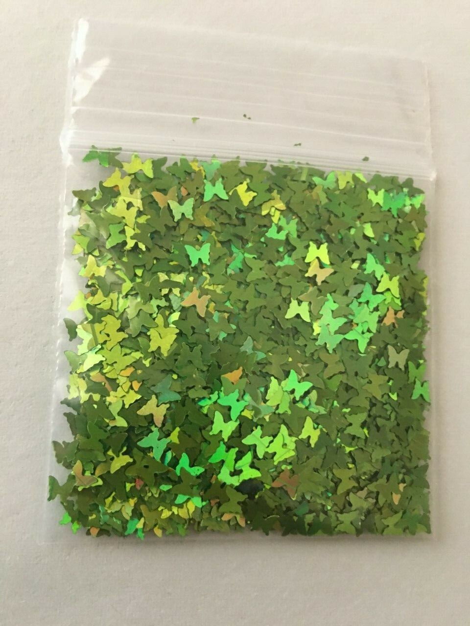 Butterfly Shape (Light Green) 4mm Glitter 1tsp-4Nail Art Face Craft (US Seller)