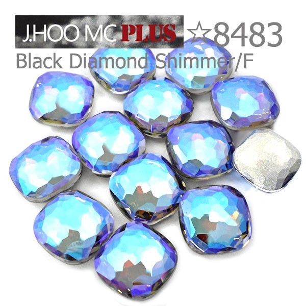 J.HOO Crystal 8483 Cushion V-Cut Fancy Rhinestones 8mm Nail Art (6pcs)