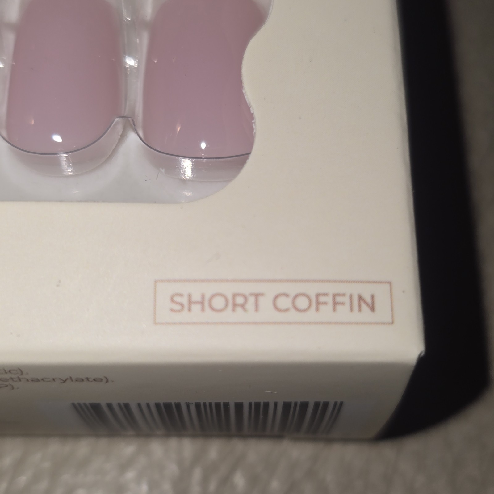 Celebritips Lot Short Almond/Coffin Pink + Remover & Glue/Glamnetics Seashell
