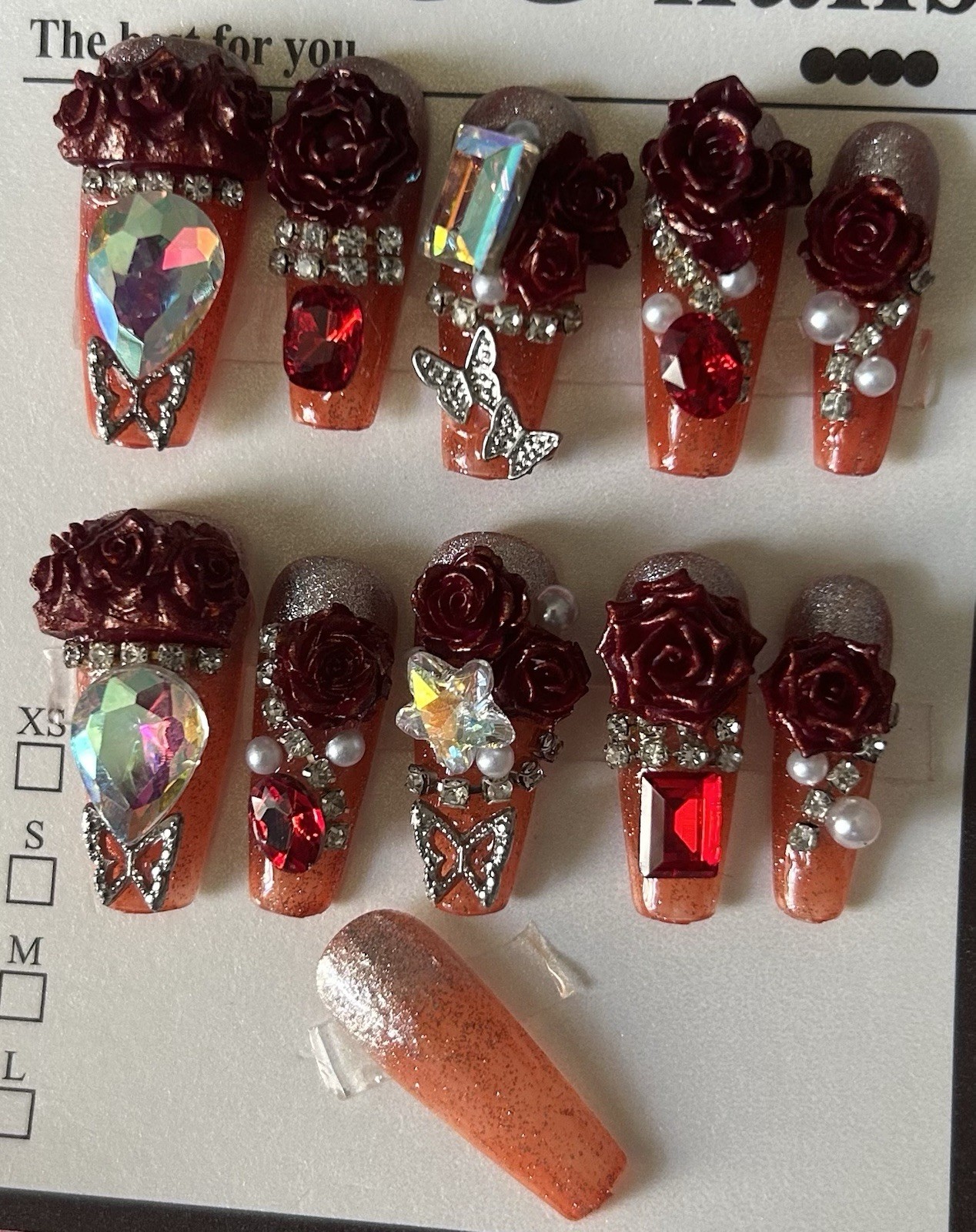 Bling Acrylic Press On Nails