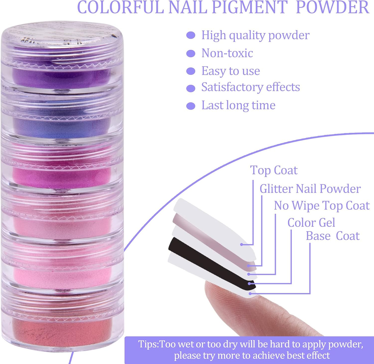 36 colores de pigmento para uñas en gel acrílico, pigmentos para arte colorido