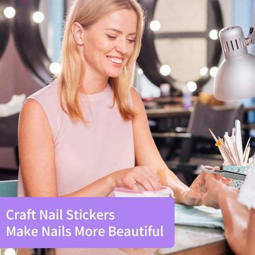 4 Pcs French Line Nail Art Stickers,Manicure Kit,Nail Art Decals,5D Embossed