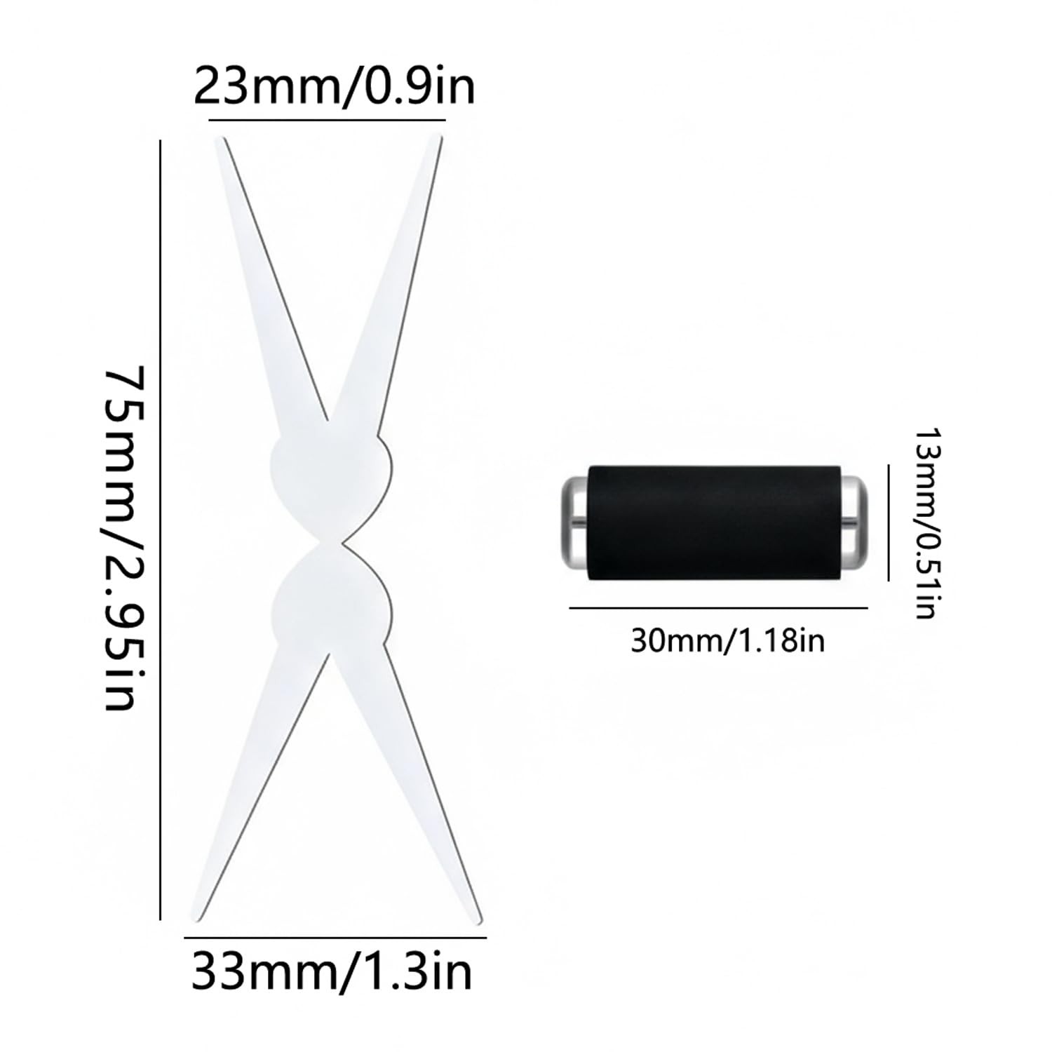 Cat Eye Nail Magnet for Nails Set,Double-head French Effect