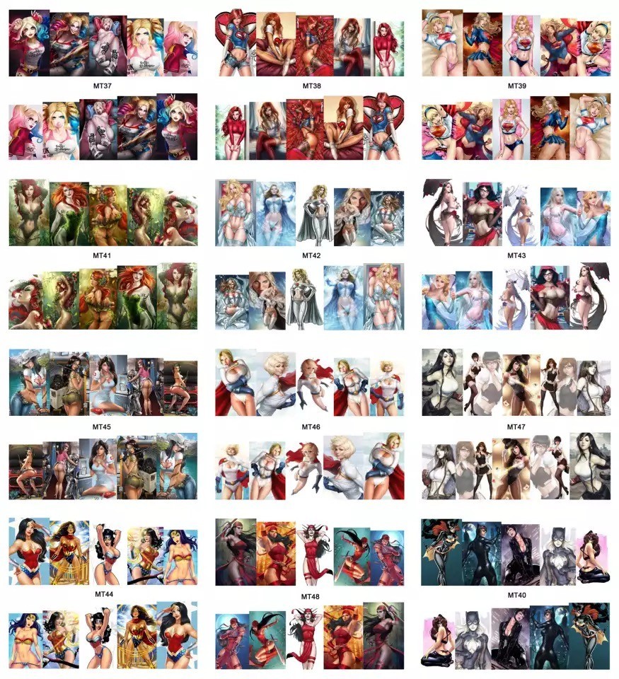 Wonder Woman Nail Art Stickers Transfers Decals super hero comic nail wraps