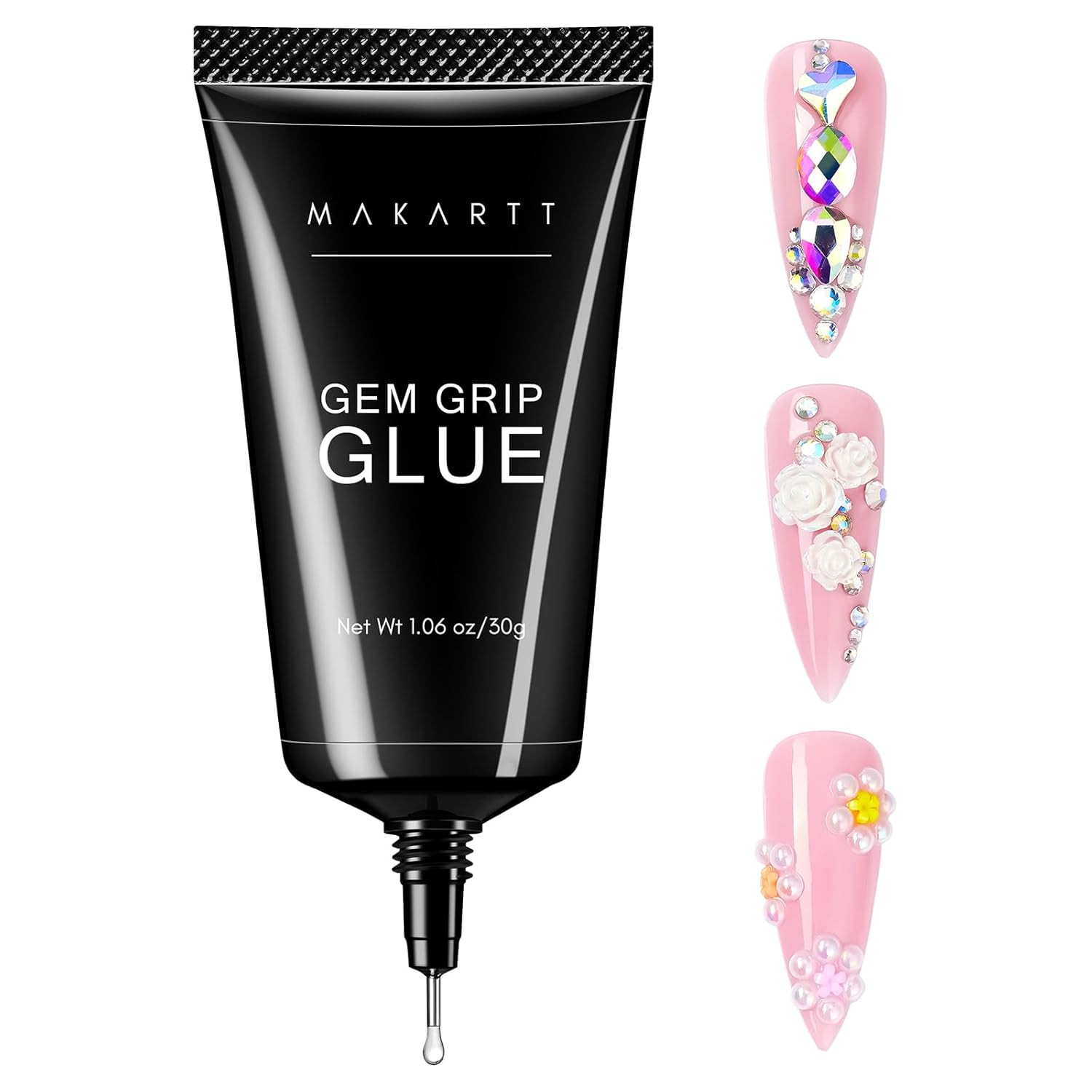 3D Gel Nail Art for Sculpting: 3-In-1 Multi-Functional 15G Clear 3D Nail Gel for