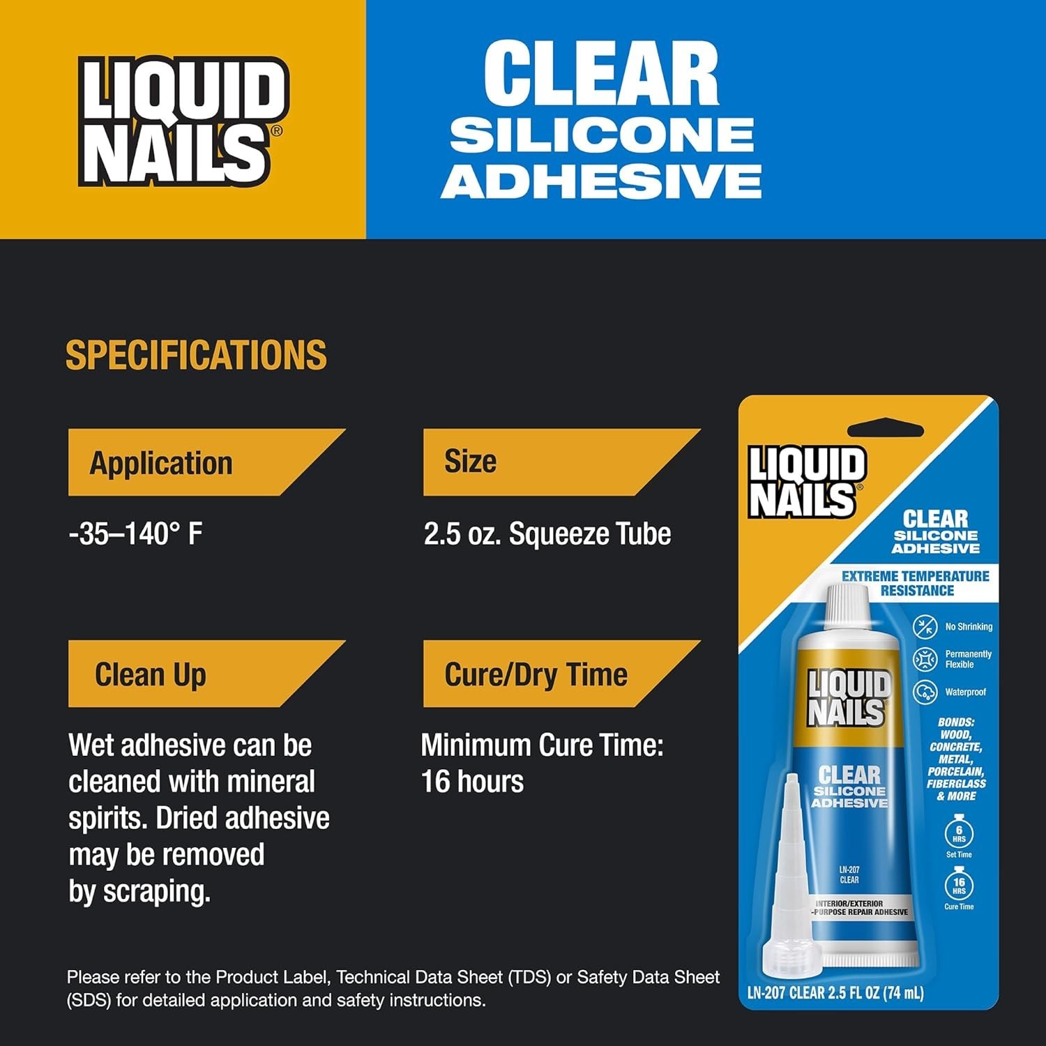 Clear Small Projects Silicone Adhesive, 2.5 oz