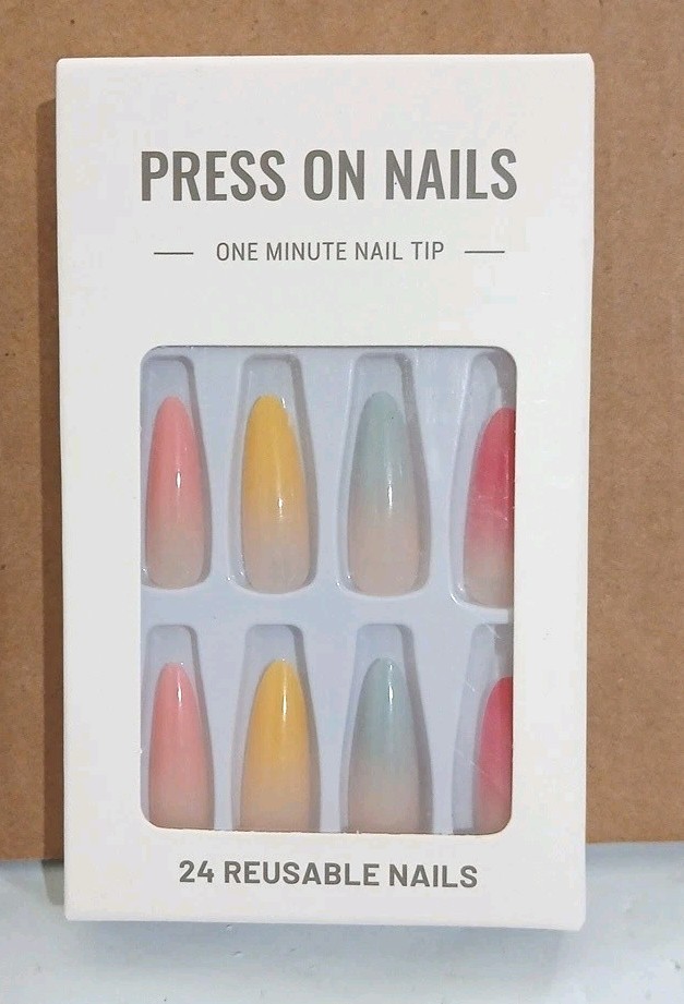 Lot Of 3 Packs – False Nails Beautiful Nail Do it Yourself 24 Pcs Each