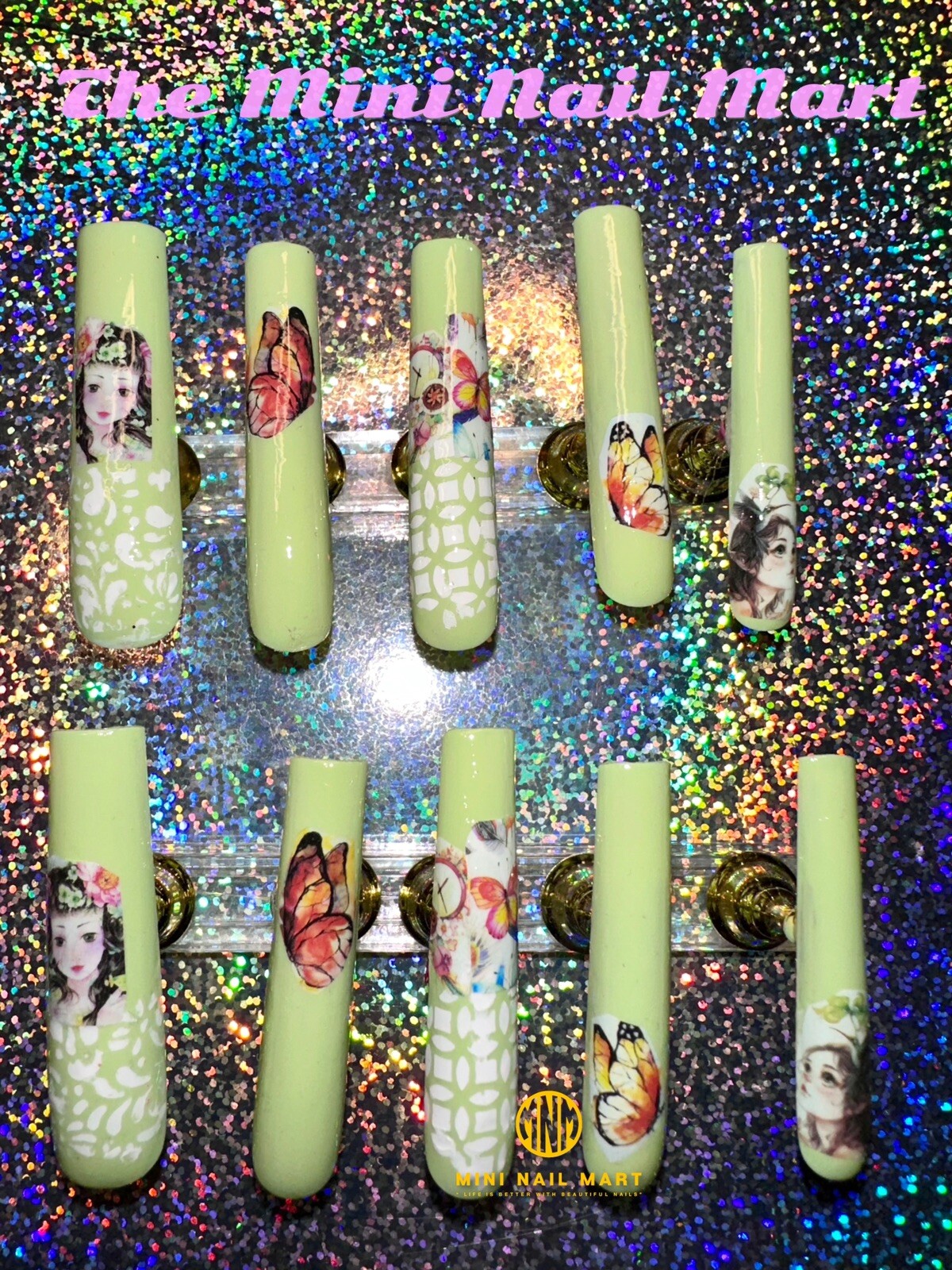 Handmade Custom Press on Nails 3XL Squared