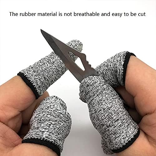 Finger Cots Cut Resistant Protector Finger Covers for Kitchen, Work Reusable