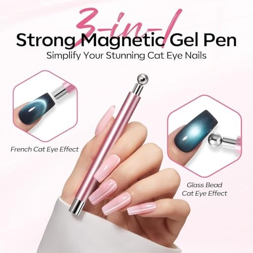Cat Eye Magnet Set, 6PCS 3-in-1 Dual A A 3-in-1 Double Head Cat Eye Magnet