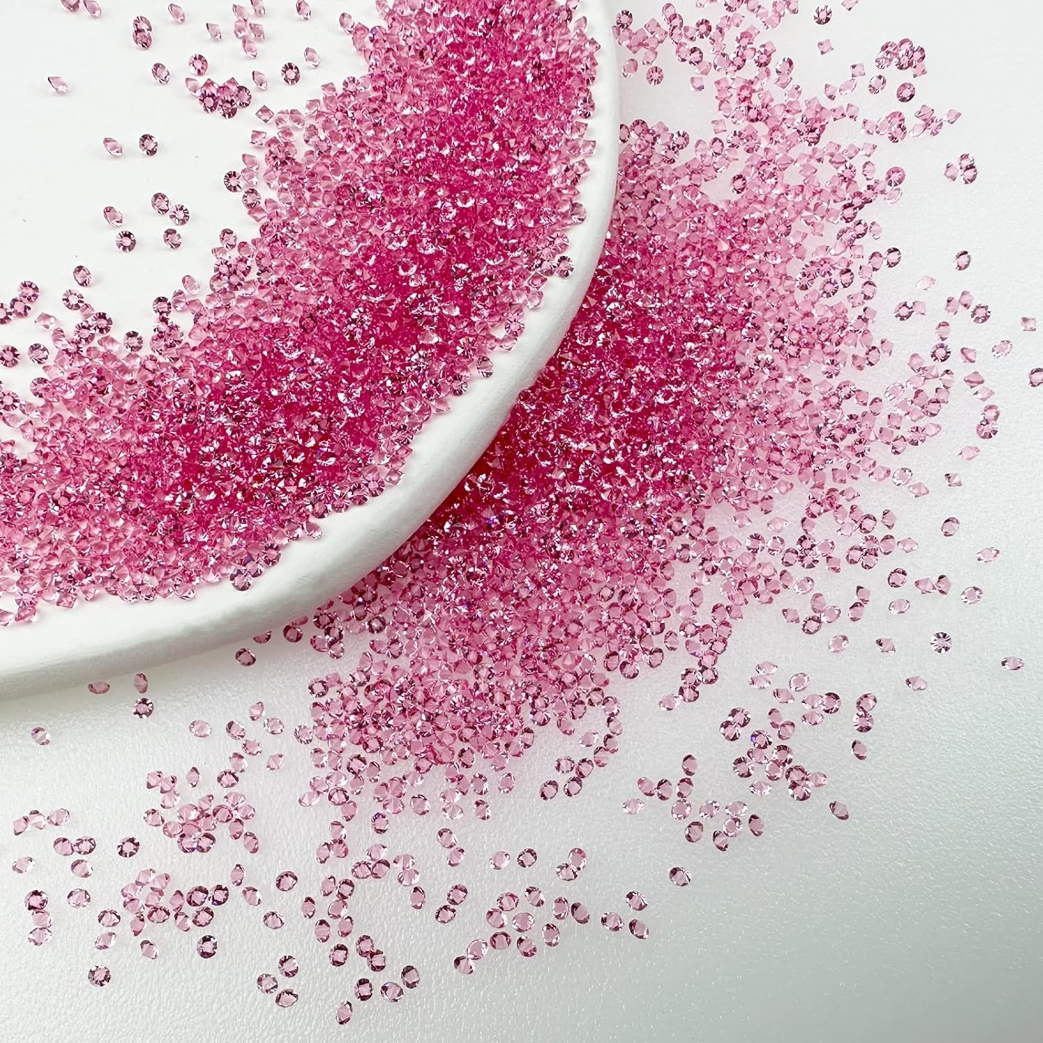 8000 Light Pink Micro 1.2mm Pixie Crystals – Nail Rhinestones & Sugar Nails