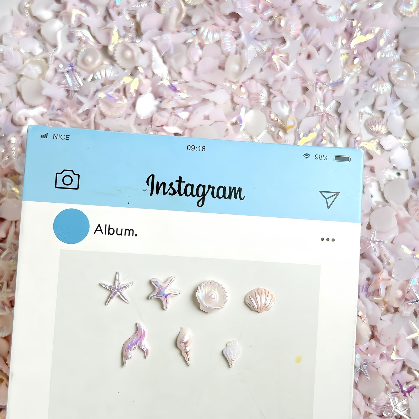 200PCS 3D Summer Ocean Rhinestones Nail Charms Mixed Ocean Nail Rhinestones A…