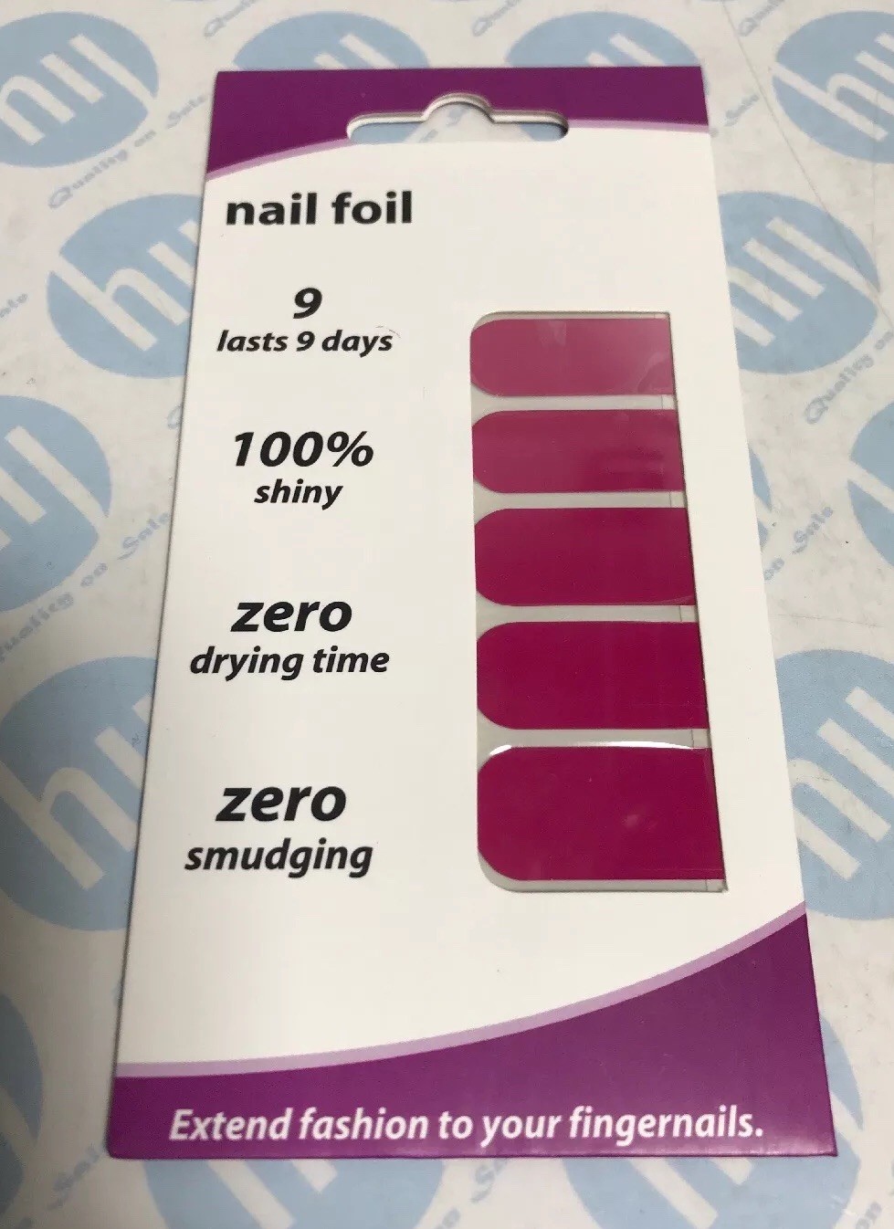 # Hot Pink Nail Patch Foils Pack Of 16