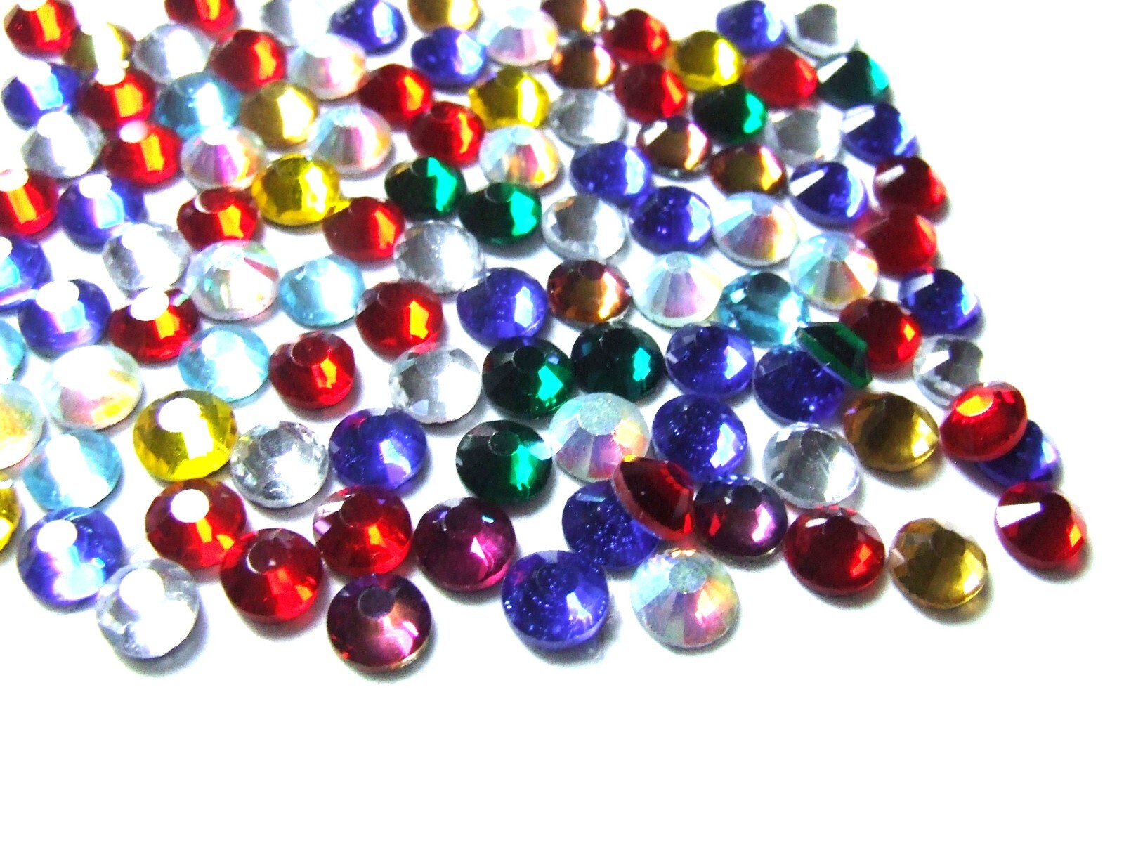 DMC Gem Mixed Joblot Iron On Hotfix GlassRhinestone SS6,10,16, 20,30,2mm,3,4-6mm