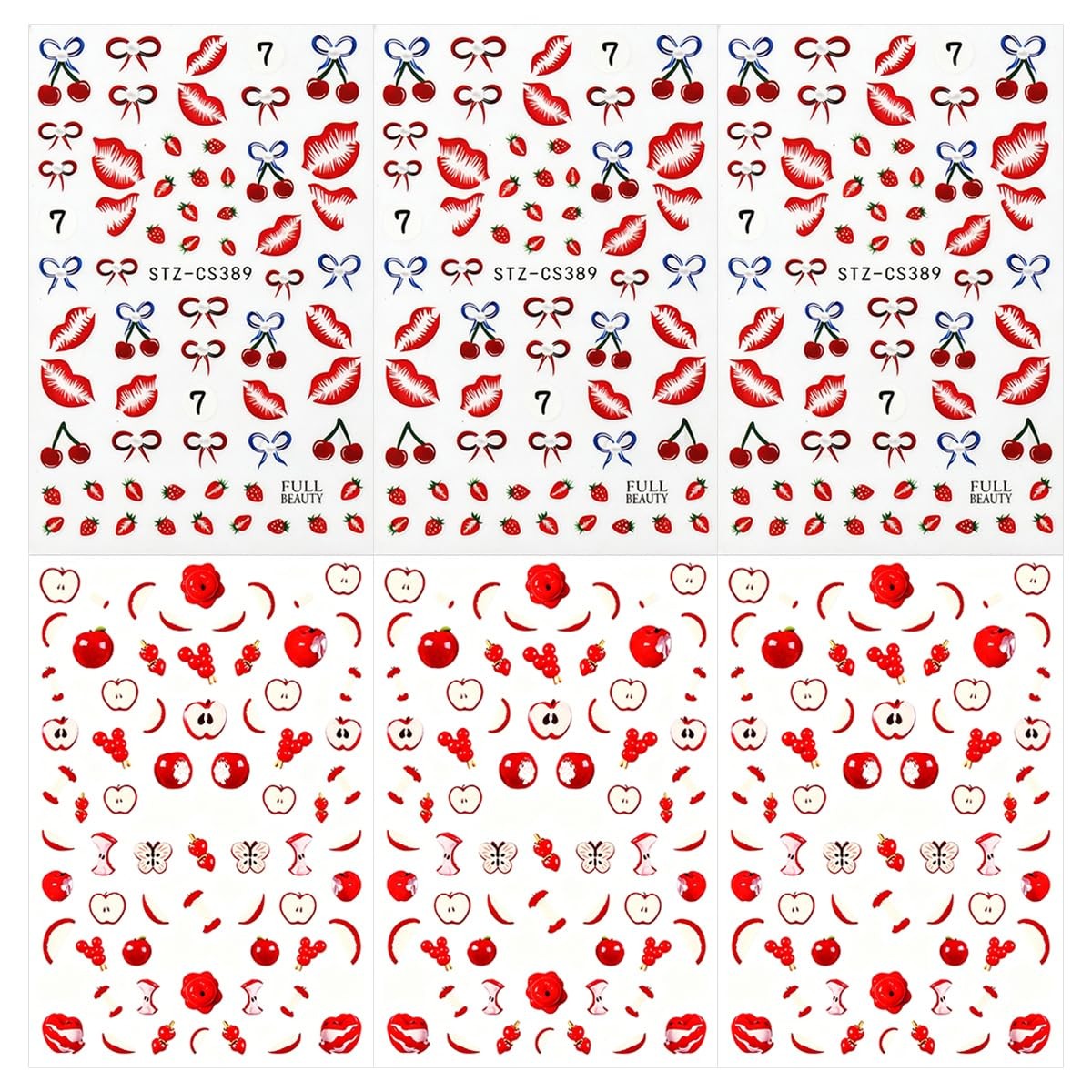 Strawberry Nail Art Stickers Style-style4