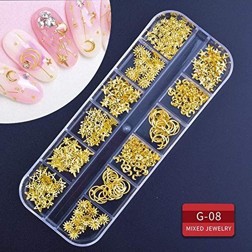 9-Box Nail Rhinestones Kit with Tweezers & Pens – Luxury Nail Art Essentials