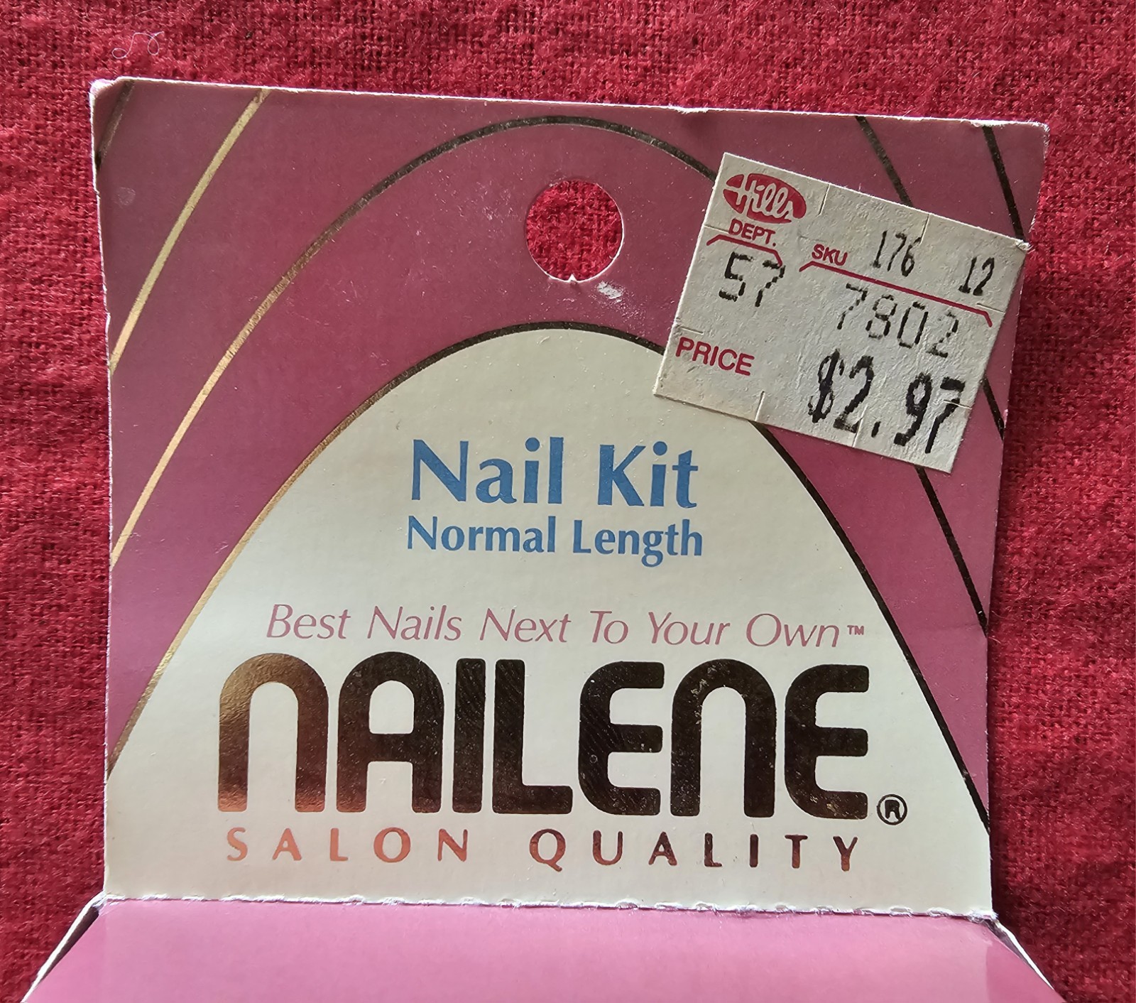 Vintage Nailene Sculptuready Active Oval Strong Thick Press On Nail Kit NOS