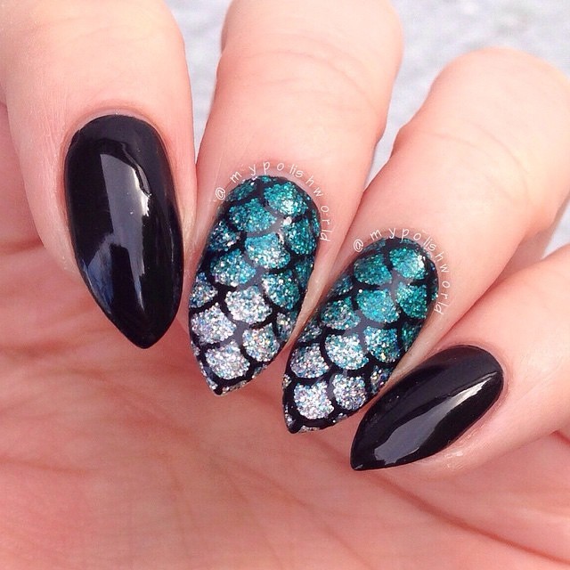 Scales mermaid stencils, scale stickers for nail art, nail vinyls