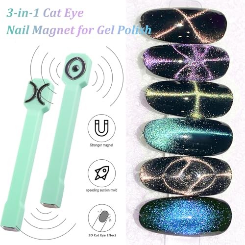 Cat Eye Magnet & French Tip Brush Set – Upgraded Nail Art Tool Kit