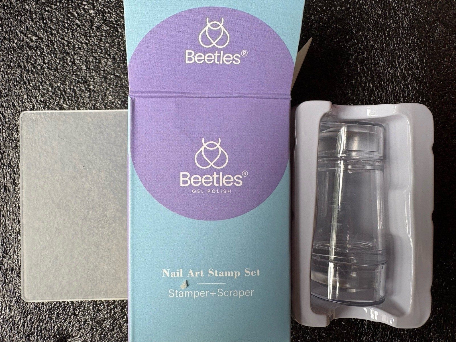 Beetles Nail Art Bundle 4 Piece Nail Art Brushes, Stamp Set, Cuticle Trimmer ..