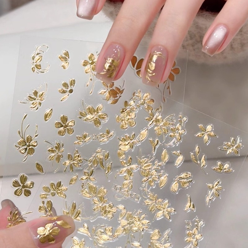 3D Nail Art Stickers Transfers Self Adhesive Decals Decoration Design Manicure