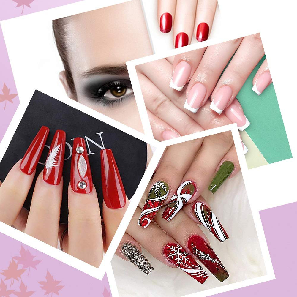 150 Pcs Clear Nail Color Swatch Sticks, Fan Shape Nail Art Polish Display Tips