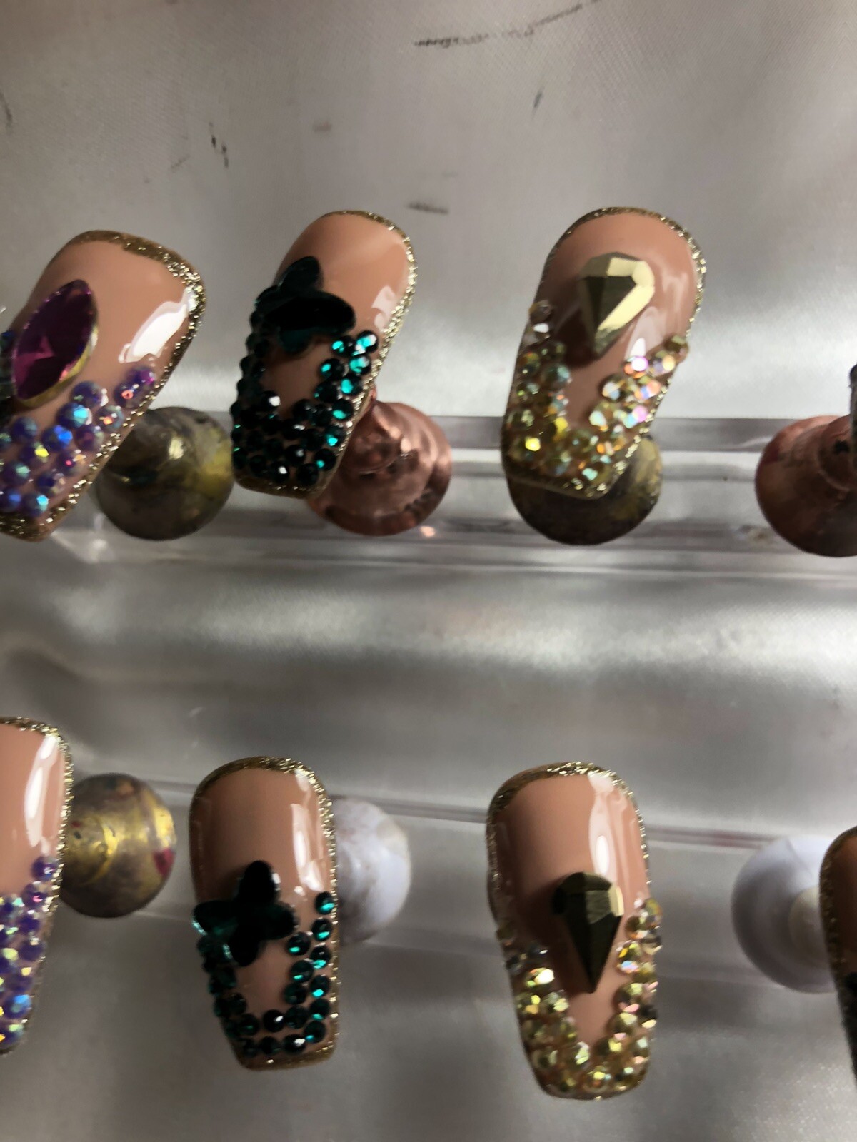Z NAILZ! Gorgeous Handmade MARDI GRAS Press On Nails