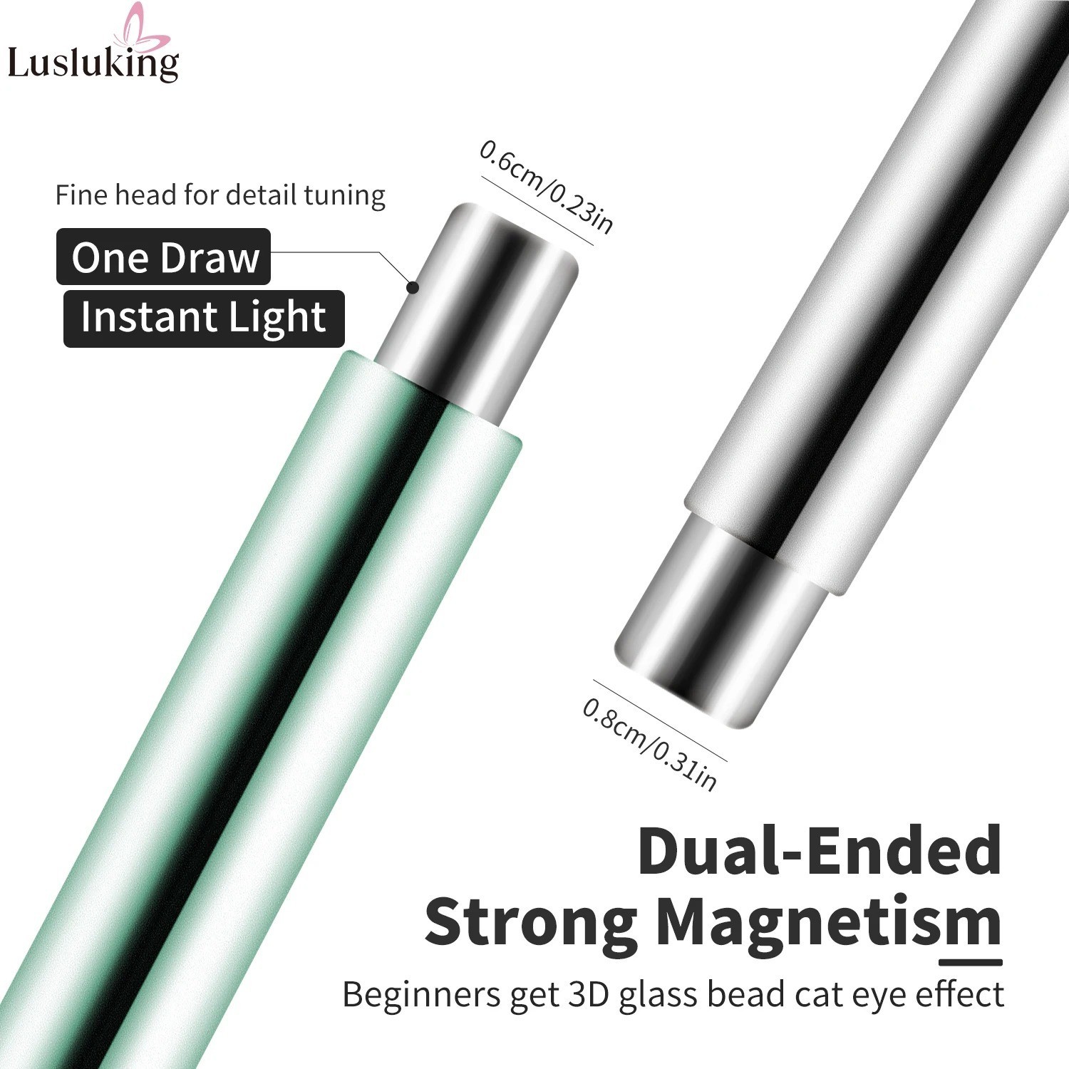 Magnetic Stick – Cat Eye Nail Art Tool for Glass Bead Effects – Easy Control