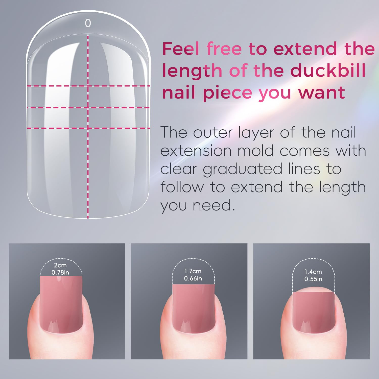 150Pcs Dual Toe Forms Poly Gel Nail Extensions Reusable Builder Toenail Molds