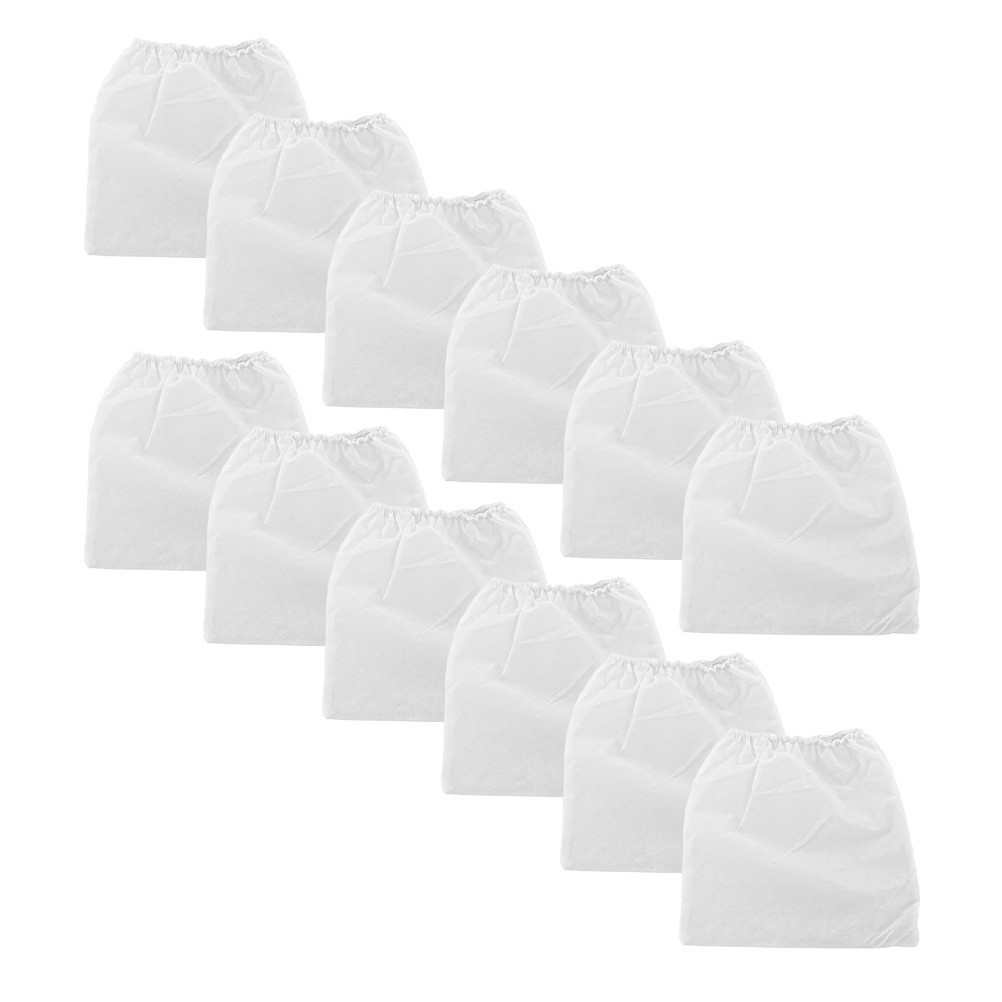 12Pcs Nail Dust Collector Bags for Nail Vacuum Cleaner Nonwoven White