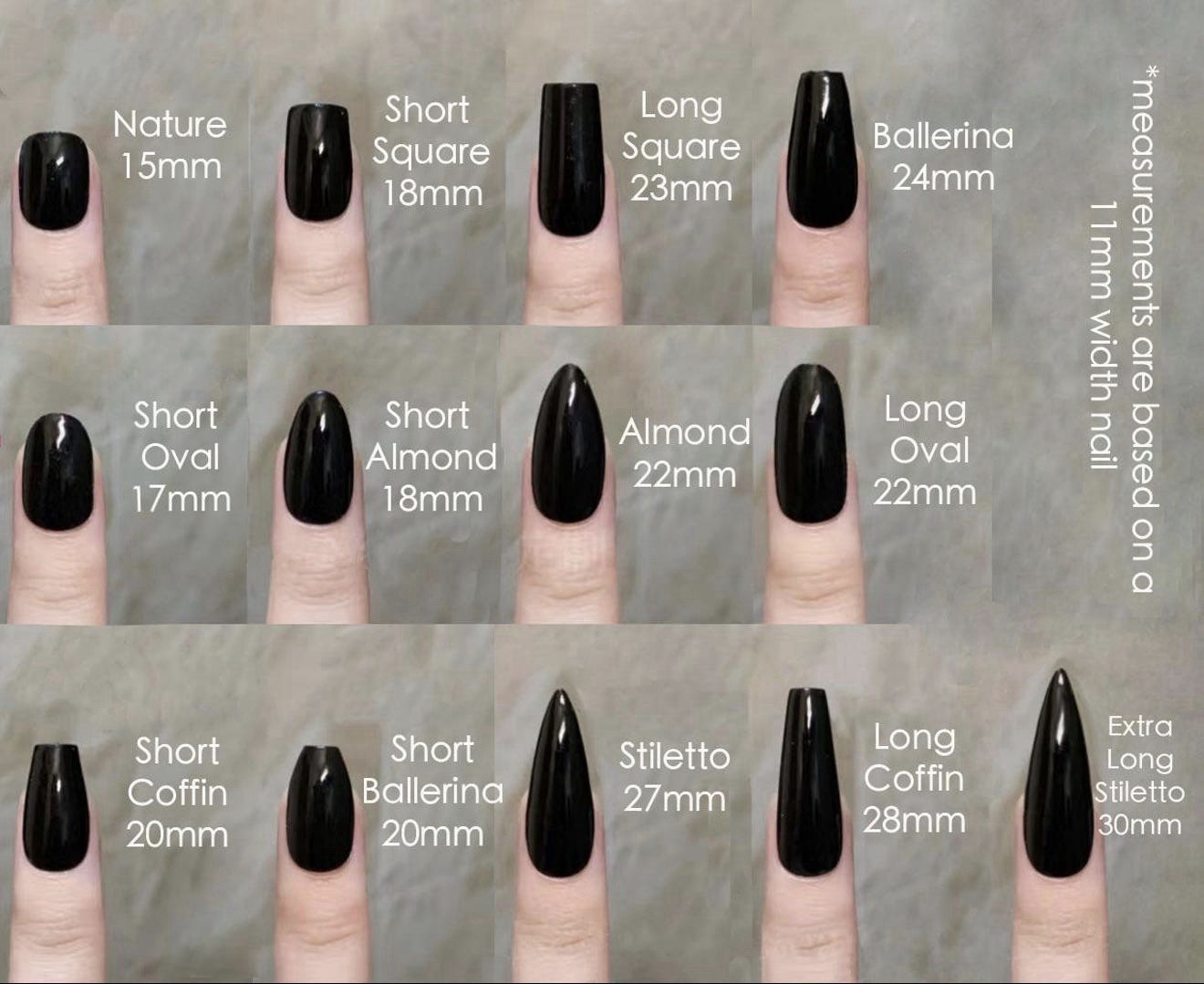 Handmade High Quality Press-On Nails Short Squoval SizeM Reusable Fake Nail