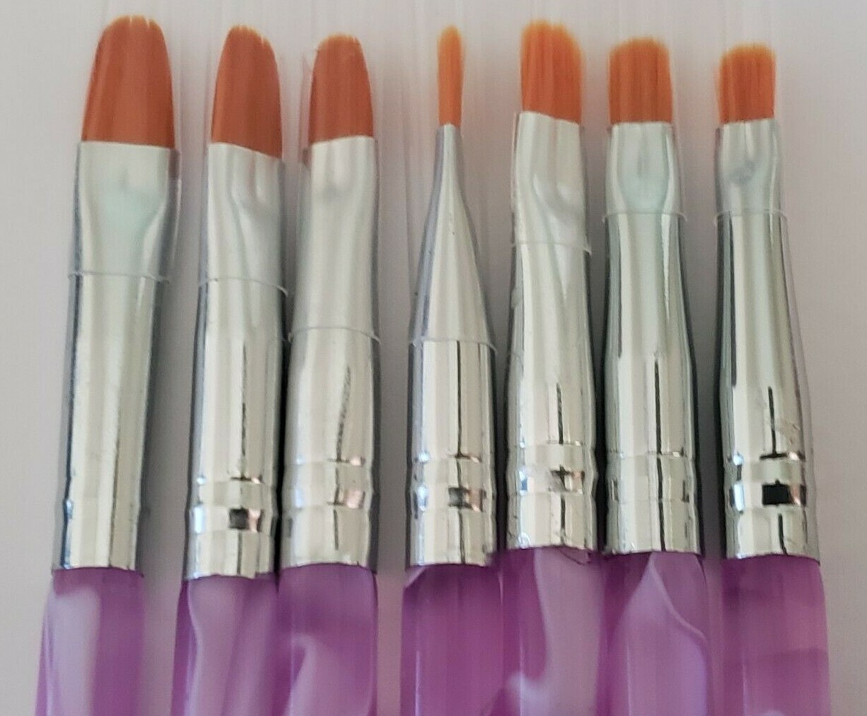 7Pcs Acrylic Nail Art Brush set Nail Art Pen Tips UV Builder Gel Painting Brush