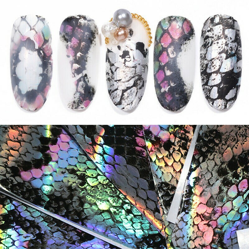 4Pcs Leopard Style Sexy Nail Foils Nail Art Transfer Sticker Decoration NS46