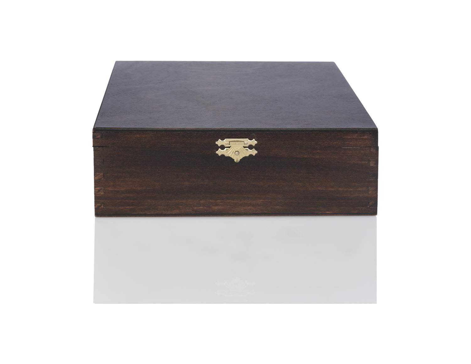Wooden Storage Box/Case For Standard Size Chess Pieces – Small, Brown