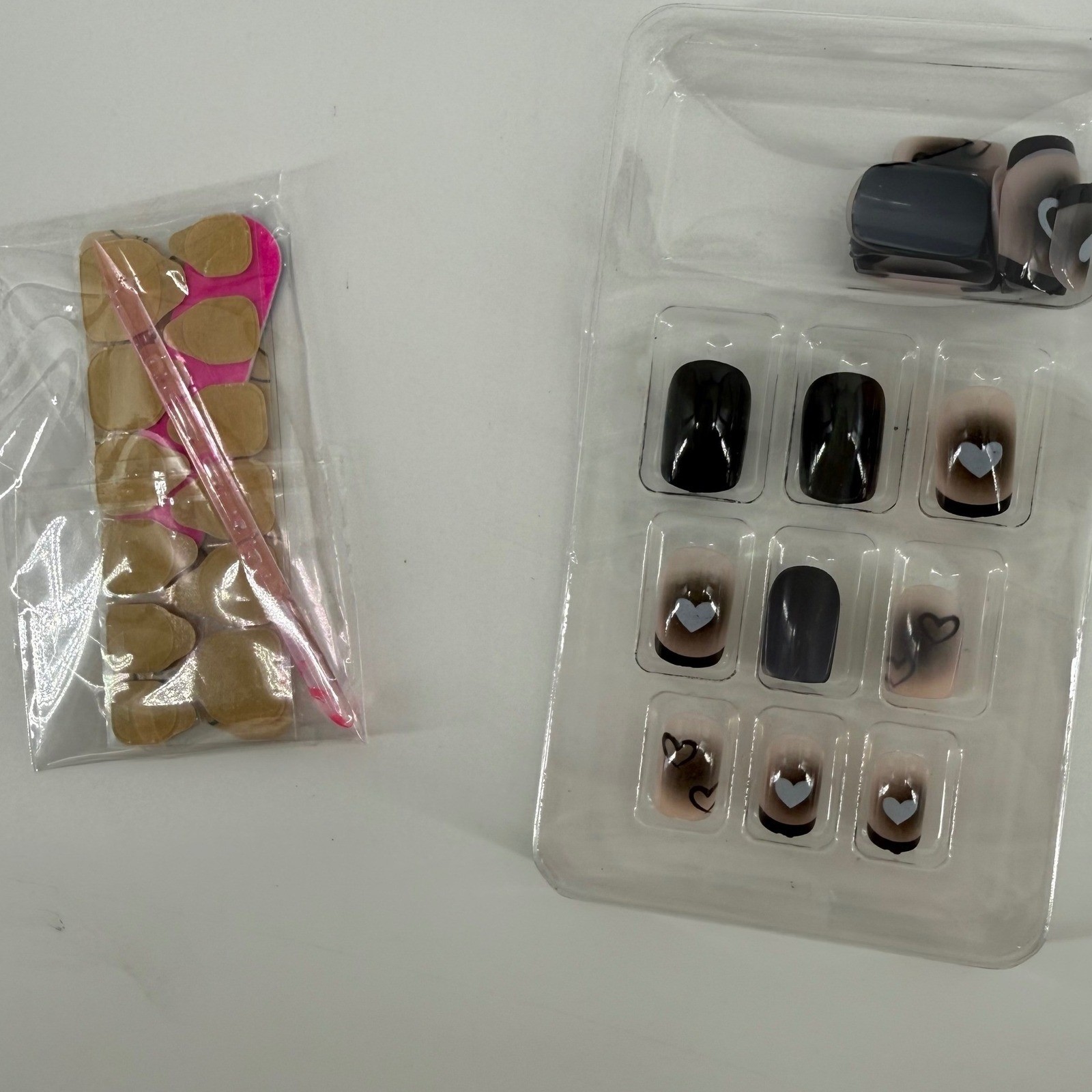 Babe Nail Co 4 pack Press On Valentines Nails Multiple Designs Hearts, bows