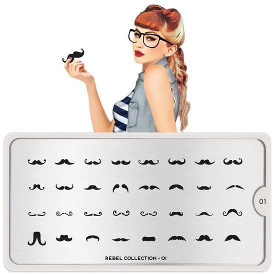 MoYou-London Rebel 01 Nail Stamping Plate