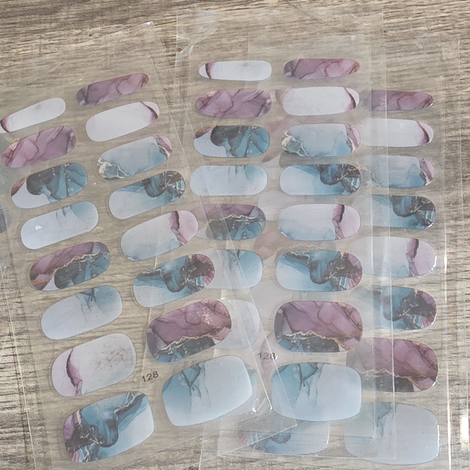 Nail Press On Gel Manicure Lot Of 9